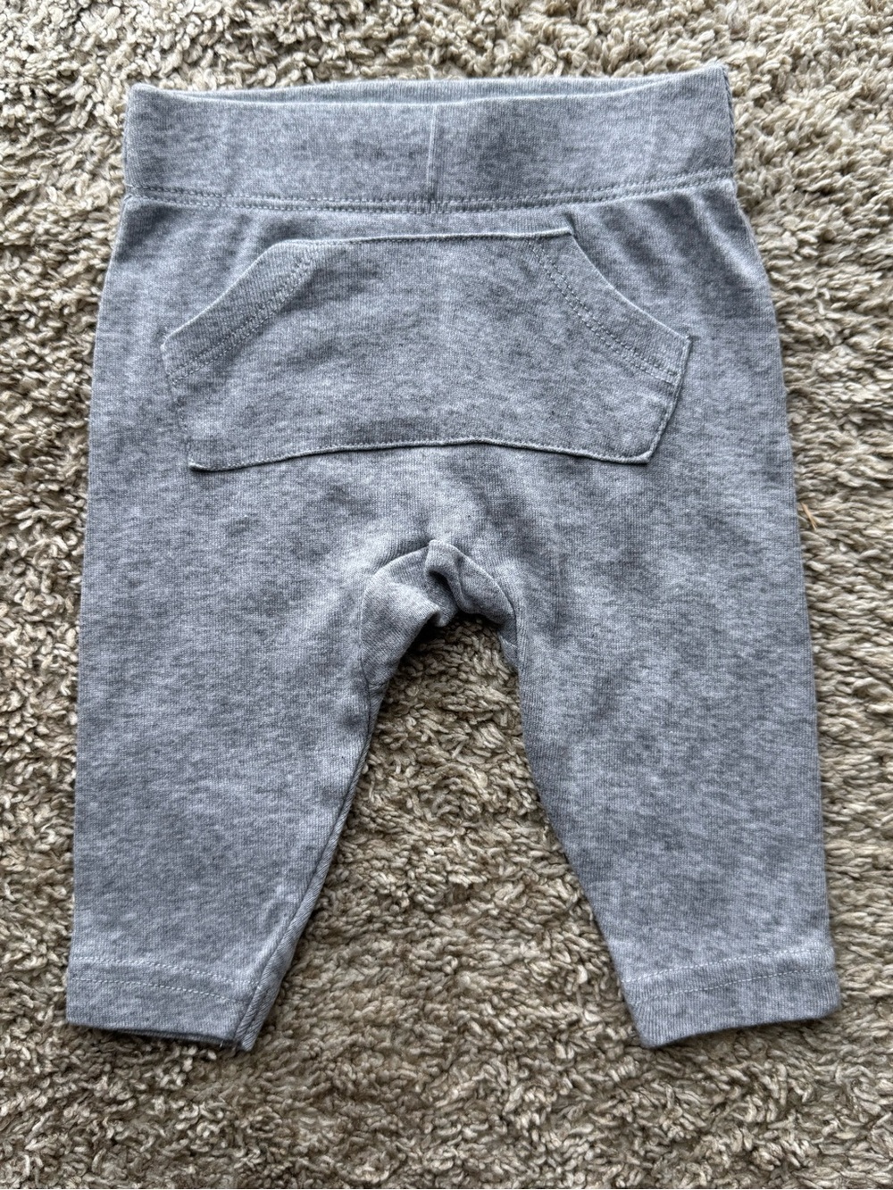 Okie Dokie Gray Jogger Sweatpants Newborn NB Soft Pocket Lounge Pants